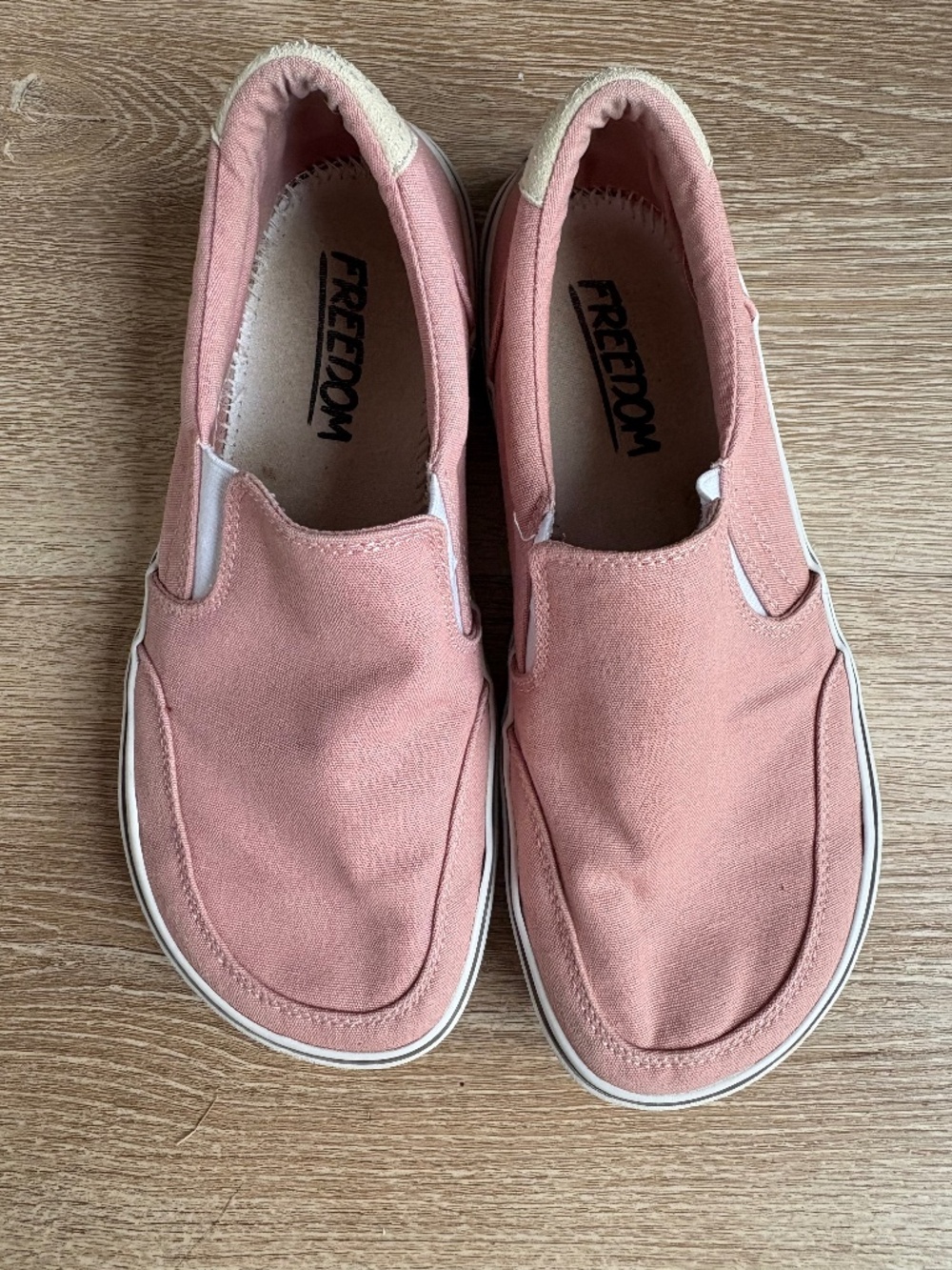Splay Pink Canvas Slip Ons